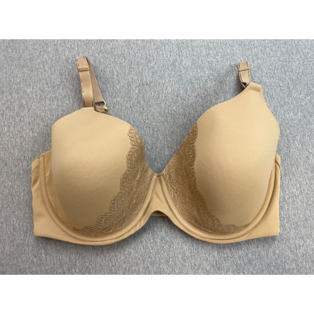 Soma Bra Womens 38DDD Beige Lace Lined Underwire Embraceable‎ Perfect Coverage